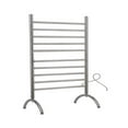 thumbnail image 1 of Amba Solo 24 Inch Freestanding Plug In Corded Heated Towel Warmer Rack, Brushed, 1 of 2