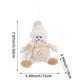thumbnail image 3 of Adorno de muñeca colgante de Navidad | Figura de pelusa multicolor 6" | Decoración de la casa navideña, colgante con temática blanca, tela suave, regalable, accesorio festivo, 3 of 6