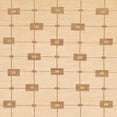 thumbnail image 1 of Ahgly Company Machine Washable Indoor Square Abstract Brown Gold Area Rugs, 8' Square, 1 of 7