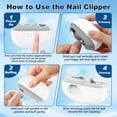 thumbnail image 7 of Electric Nail Clippers, 2026 3 in 1 Easy Clip Electric Nail Clippers for Seniors,Polishing Clipper with LED Light & Nail Scraps Storage,Painless Toe Fingernail Trimmer for Seniors Adult(1PC,Gray), 7 of 7