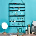 thumbnail image 2 of Wall Hanging Jewelry Organizer Earring Necklace Holder with Hanging Hooks for Earrings Necklaces Bracelets for DIY, 2 of 9