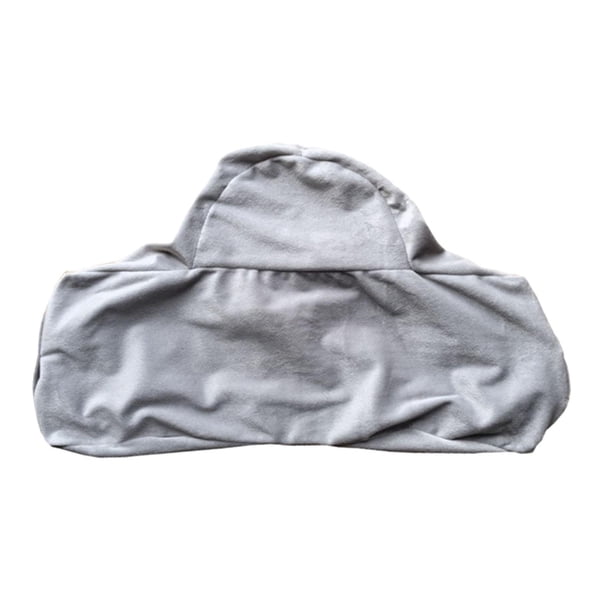 Funda de almohada para pestañas postizas, funda de almohada para pestañas postizas en forma de U gris