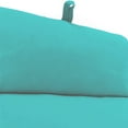 thumbnail image 5 of Jordan Manufacturing Sunbrella 72" x 22" Canvas Aruba Turquoise Solid Rectangular Outdoor Chaise Lounge Cushion with Ties and Hanger Loop, 5 of 12