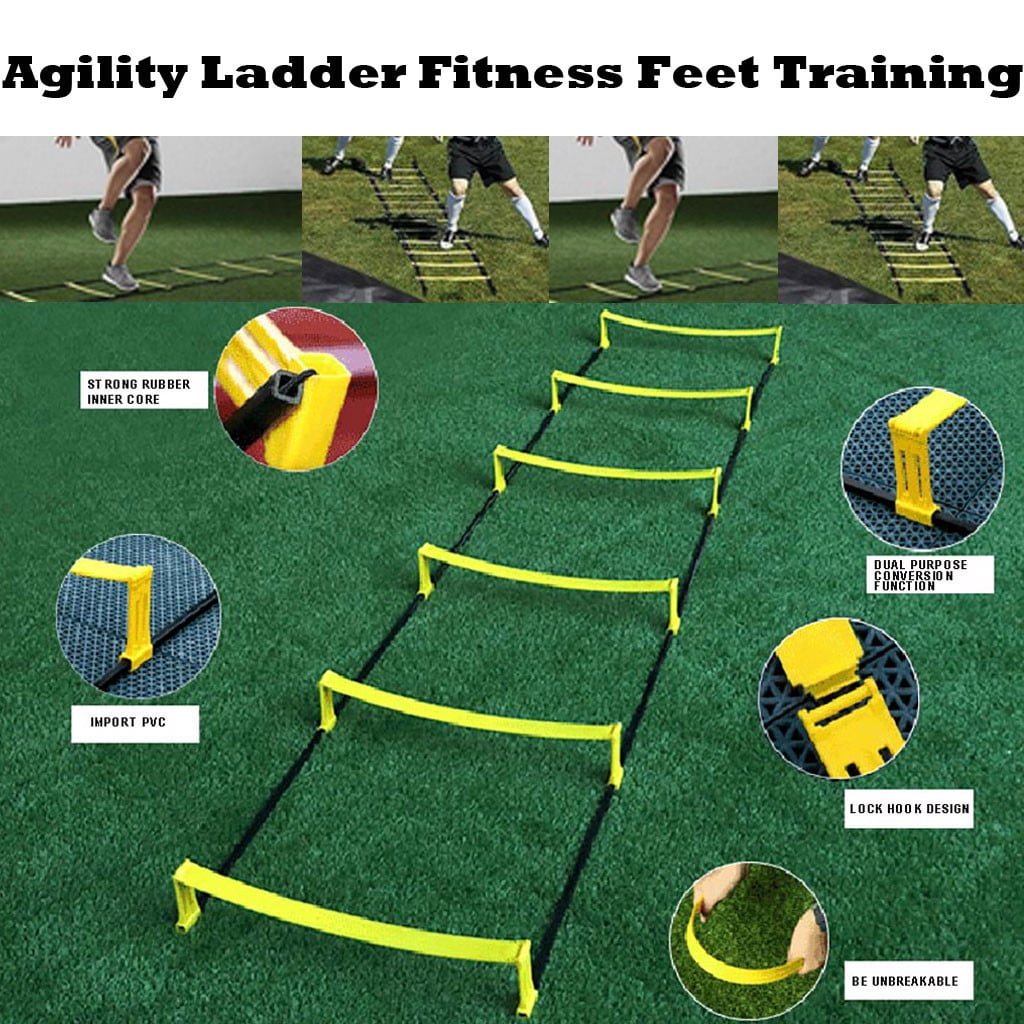 Fitness Agility Ladder Carry Bag Footwork Ladder 6 Rung Combo Agility