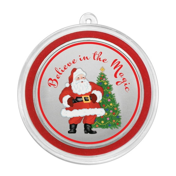 1 oz Silver Colorized Round - Santa "Believe in the Magic"