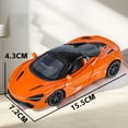 thumbnail image 5 of 1:32 McLaren 720s Supercar Alloy Diecast Model Car Transformable Version Miniature GT Trendy Toy Ornaments Games With Children, 5 of 9
