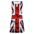 thumbnail image 4 of Dvkptbk Robes Drapeau Américain pour Femmes Été Plage Sans Manches Robe d'Été Évasée Décontractée Ample Robe T-Shirt - Soldes d'Été Liquidation, 4 of 5
