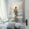 thumbnail image 3 of Jesus Wall Art Decor - Jesus Walking on Water - Bible Vintage Abstract Canvas Painting Poster Cool Artworks Painting Wall Art Canvas Prints Hanging Picture Home Decor Posters Gift 16x24inch(40x60cm), 3 of 6