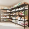thumbnail image 3 of Legooin 60x14x72 inch Extra-Wide Shelving Unit 5-Tier Garage Storage Rack Corner Shelf for Industrial Residential Use Capacity 1500LBS, Black, 3 of 9