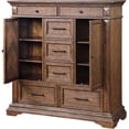 thumbnail image 5 of New Classic Furniture Mar Vista Solid Wood 6-Drawer Door Chest in Brushed Walnut, 5 of 6