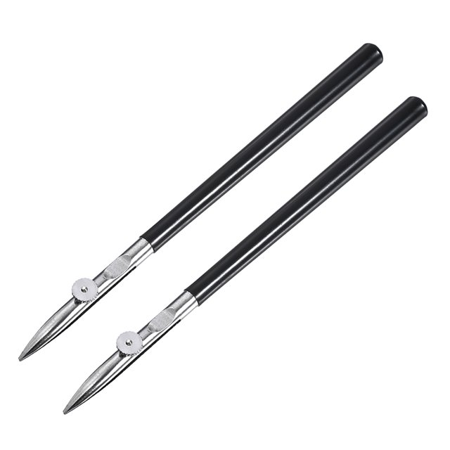 Plumas de Línea Fluida de Regla Artística, Pluma de Regla Artística Ajustable Herramienta de Dibujo 123mm 2Pcs
