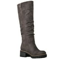 thumbnail image 3 of GLOBALWIN Women's Chunky Heel Grey Knee High Riding Boots 8M, 3 of 7