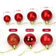 thumbnail image 3 of 24Pcs Christmas Balls Ornaments for  Tree - Shatterproof Christmas Tree Decorations Large Hanging Ball Silver 4 Sizes, 3 of 8