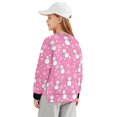 thumbnail image 2 of Xoenoiee Christmas Snowman Snowflake Heart Print Girls Side Split Sweatshirt Xmas Fall Crewneck Long Sleeve Oversized Shirts Casual Pullover Tops, Size 11-12 Years, 2 of 7