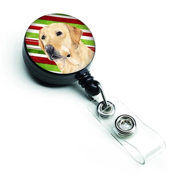 Carolines Treasures SC9336BR Labrador Candy Cane Holiday Christmas Retractable Badge Reel