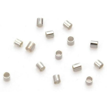 Metal Crimp Tube - Sweet Beads Fund Find Crimp Tube 2mm 300pc Silver