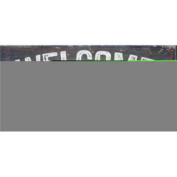 Adventure Furniture N0654-NEP New England Patriots Welcome Distressed - 6 x 12