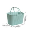 thumbnail image 2 of Bathroom Storage Basket, Portable Plastic Bath Wash Basket, Multi-Scenario Organizing Solution, Durable Rust-Proof Design, 27x18x18cm, Lightweight and Foldable, 2 of 7