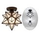 thumbnail image 4 of Luz de tejado moderna, iluminación de tejado regulable, forma de estrella para comedor, dormitorio, cocina, pasillo, lámpara decorativa Salvador luz de techo de montaje empotrado, 4 of 10