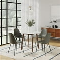 thumbnail image 4 of Pemberly Row Modern Vegan Leather Side Chairs (Set of 2) in Slate, 4 of 7