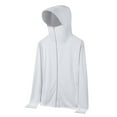 thumbnail image 4 of Women's Chiffon Shirt Women'S Sun Shirts Jacket Zip Up Hoodie Long Sleeve Summer Ice Outdoor With Pockets, Women's Chiffon Shirt M, 4 of 9