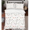 thumbnail image 2 of 3D Rosa Floral Luz Funda de edredón Juego de ropa de cama Fundas de almohada 46, 2 of 2