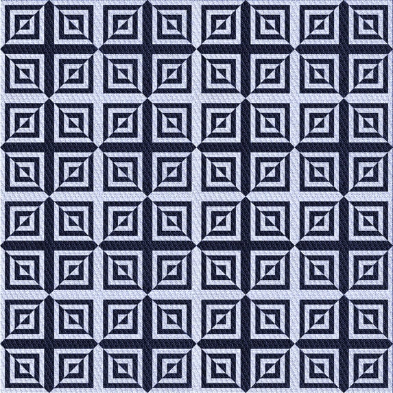 Ahgly Company Machine Washable Indoor Square Transitional Night Blue Area Rugs, 4' Square