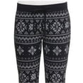 thumbnail image 4 of JANE & BLEECKER Women's 2-Piece Thermal Pajama Set (Black Multi, X-Large), 4 of 4
