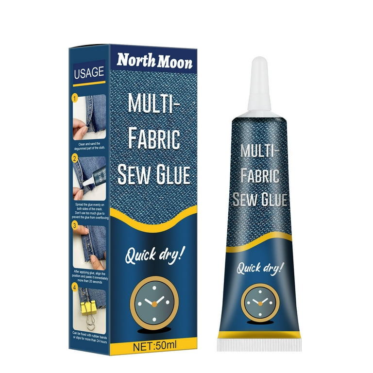 TINYSOME Clothing Repair Glue Multi Fabric Sew Glue Fast Drying 1eather Sew  Glue 50ml 