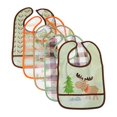 thumbnail image 3 of Luvable Friends Baby Boy Waterproof PEVA Bibs 5pk, Moose, One Size, 3 of 3