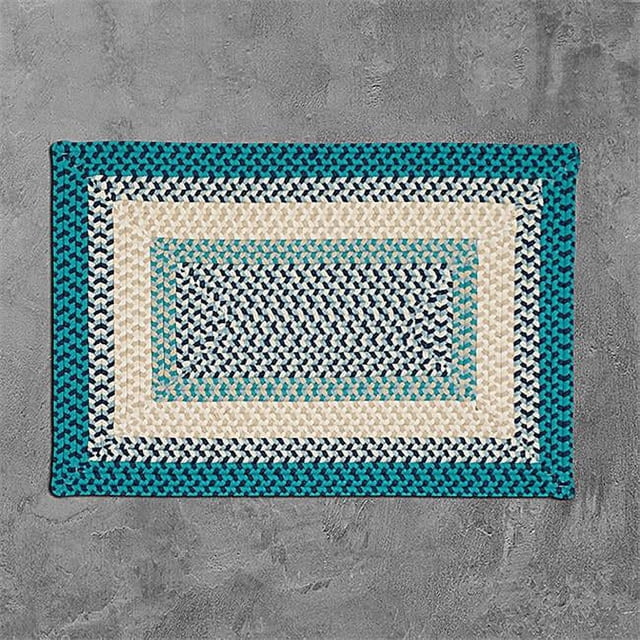 Colonial Mills Rug MG99R072X072R 6 x 6 ft. Montego Square Braided Rug Oceanic