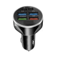 thumbnail image 4 of Cargador de coche,Adaptador de cargador de coche Pantalla LED de carga rápida,Zócalo de cargador de coche Carga rápida 6 en 1 multipuerto,Salida PD tipo C 5V/3A 9V/3A 12V/2.25A 120W,Cargador, 4 of 8