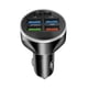 thumbnail image 3 of Cargador de coche,Adaptador de cargador de coche Pantalla LED de carga rápida,Enchufe de cargador de coche Carga rápida 6 en 1 multipuerto,Salida PD tipo C 5V/3A 9V/3A 12V/2.25A 120W,Cargador, 3 of 9