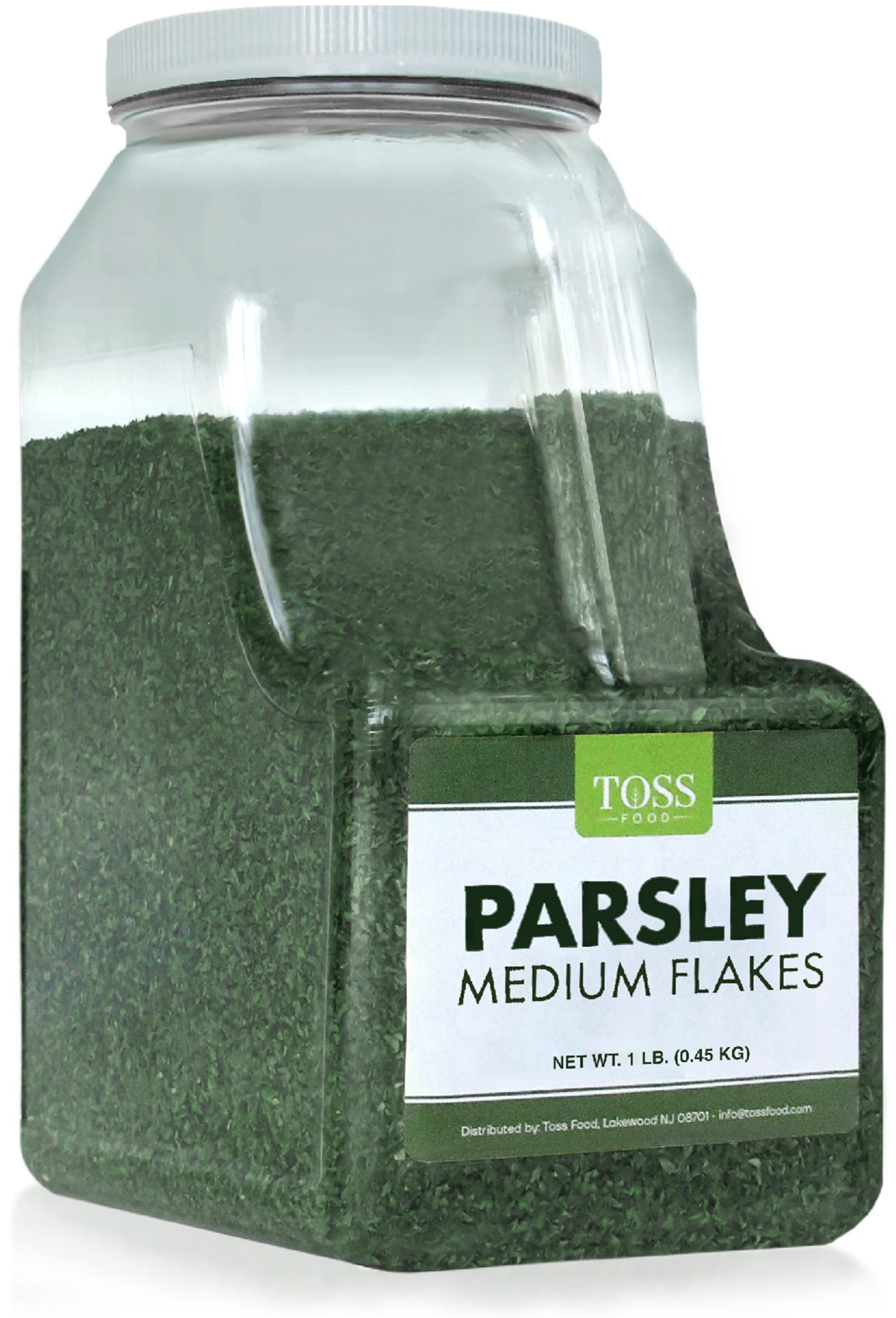 Toss English Parsley Flakes Medium Bulk 1 LB Great Source of Fiber