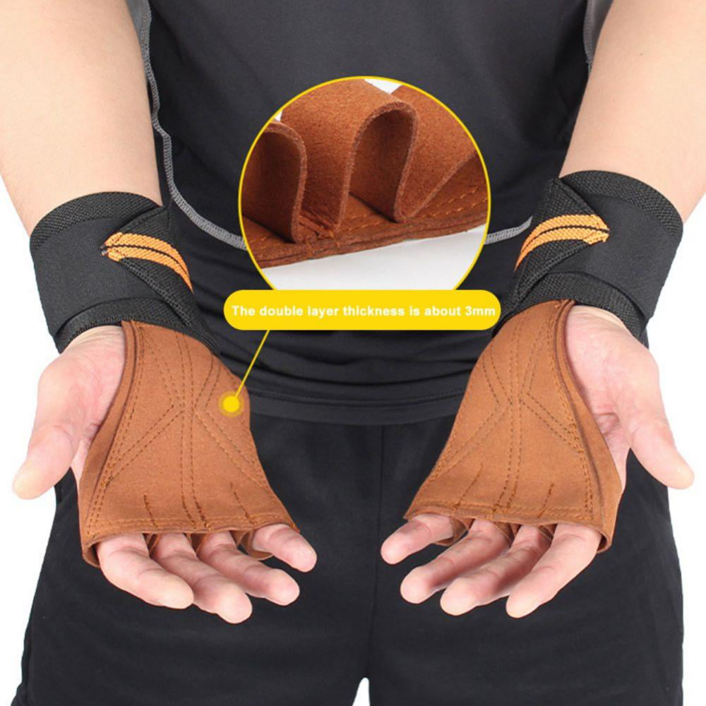 Gym Training Weight Lifting Straps Wraps Hand Bar Wrist Support Safe Protect ^P 