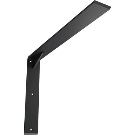 

Ekena Millwork 2 1/2 W x 20 D x 14 H Countertop Support Steel Heavy Duty Bracket w/ Gusset Powder Coated Black