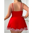 thumbnail image 4 of LapaPlus Women Plus Size Lingerie Lace Chemise Babydoll Sleepwear XL-5XL, 4 of 4