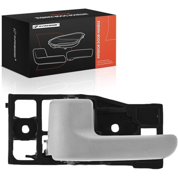 A-Premium Rear Left Driver Side Interior Door Handle Compatible with Toyota Tundra 2000-2003, Tundra 2004-2006 Extended Cab Pickup, Beige, Replace# 69208-0C010-E1, 692080C010E1