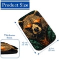 thumbnail image 4 of Bear Printed Soft Furry Car Armrest Mat 12.5x8.2 Inch Comfortable Armrest Accessory, 4 of 6