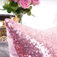 thumbnail image 4 of Fundas de almohada decorativas YOUR SMILE Pink Bling, 45 x 45 cm, paquete de 2, 4 of 8
