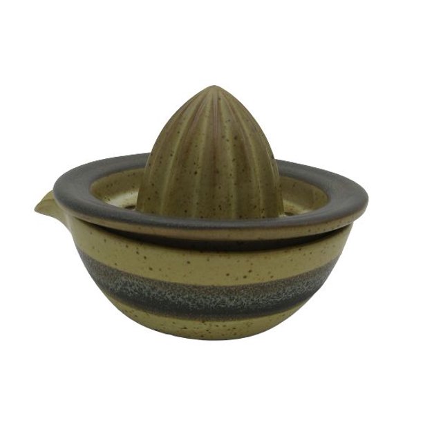 Stoneware Juicer with Reactive Glaze