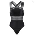 thumbnail image 1 of Minnieouse Traje de baño Mujer Halter Neck Swim Body Push-up Traje de baño elástico Prendas para la parte del cuerpo negro L Minnieouse AP001894-03, 1 of 6