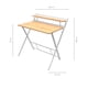 thumbnail image 3 of Escritorio Top Living Plegable de MDF y Acero con Estante Blanco, 3 of 11