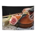 thumbnail image 5 of ONETECH  Rose Violin Tapestry,Soft,Skin-Friendly,Suitable For Wall Hanging,Dormitory Decoration,Etc., 5 of 7