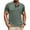 #Green, variant on DPTALR George Men's Henley Shirts,Short Sleeve Summer Casual,Classic Cotton T-Shirts with Pocket,Button Shirt,Black,Big and Tall Men XXL