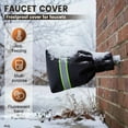 thumbnail image 4 of 7.3" x 17.7" Insulated Spigot Cover, Waterproof Hose-Bib Sock, Drawstring Front Door Rv, No-Tool Winterizing, Home Must-Have Outdoor Tube Faucet Cover, 4 of 4