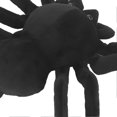 thumbnail image 2 of Plush Spider Doll Lifelike Decorative Soft Throw Pillow Stuffed Animal Doll for Halloween Home Black 25x40cm / 9.8x15.7in, 2 of 4