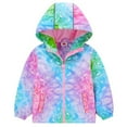 thumbnail image 4 of Esaierr Toddler Girls Hooded Waterproof Jacket Kids Winter Snow Coat Windproof Rain Jacket Lightweight Warm Jacket for 3-10Y, 4 of 5