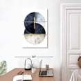 thumbnail image 3 of Elephant Stock Dark Navy Wall Art - Vertical Multi Panel Canvas - Living Room Wall Decor - Abstract Multi Panel - White And Gold Decor By Urban Epiphany - 20" x 32", 3 of 8