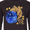 thumbnail image 4 of Inktastic Virgo Constellation Zodiac Sign Illustration Long Sleeve Youth T-Shirt, 4 of 5